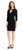 Adrianna Papell - AP1D100031 Jewel Neck Jersey Sheath Dress in Black