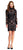 Adrianna Papell - AP1D100070 High Neck Lace Sheath Dress in Black and Pink