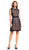 Adrianna Papell - AP1D100368 Sleeveless Lace Jewel Neck A-line Dress In Black