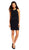 Adrianna Papell - AP1D100390 Sleeveless Halter Neck Sheath Dress In Black