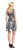 Adrianna Papell - AP1D100582 Multi-Printed A-line Dress in Black and White
