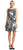 Adrianna Papell - AP1D100582 Multi-Printed A-line Dress in Black and White