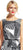 Adrianna Papell - AP1D100582 Multi-Printed A-line Dress in Black and White