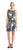 Adrianna Papell - AP1D100582 Multi-Printed A-line Dress in Black and White