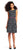 Adrianna Papell - AP1D100661 Polka Dot A-Line Faille Dress in Black and White