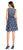 Adrianna Papell - AP1D100671 Jewel Neck Floral Dress in Blue and Floral