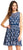 Adrianna Papell - AP1D100671 Jewel Neck Floral Dress in Blue and Floral