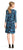 Adrianna Papell - AP1D100673 Embroidered Quarter Sleeve Sheath Dress In Blue