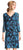 Adrianna Papell - AP1D100673 Embroidered Quarter Sleeve Sheath Dress In Blue