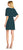 Adrianna Papell - AP1D100716 Popover Cape Crepe Shift Dress in Green