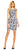 Adrianna Papell - AP1D100953 Floral Print V-Neck Sheath Dress in White and Black