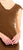 Adrianna Papell - AP1D101035 Crepe V-neck Column Dress in Brown