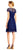 Adrianna Papell - AP1D101152 Lace Illusion Bateau A-line Dress in Blue