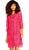 Adrianna Papell - AP1D101153 Floral Embroidered Short Sheath Dress In Pink