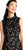 Adrianna Papell - AP1D101525 High Neck Floral Cocktail Dress In Black