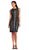 Adrianna Papell - AP1D101560 Sleeveless Velvet Lace Sheath Dress In Black and Neutral