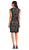 Adrianna Papell - AP1D101560 Sleeveless Velvet Lace Sheath Dress In Black and Neutral