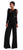 Adrianna Papell - AP1D101627 Ruffled Lace Long Sleeves Jumpsuit In Black