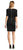 Adrianna Papell - AP1D101827 Side Lace Up Bateau Cocktail Dress In Black
