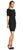 Adrianna Papell - AP1D101827 Side Lace Up Bateau Cocktail Dress In Black