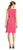 Adrianna Papell - AP1D102083 Scalloped V-Neck Cocktail Dress In Pink