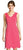 Adrianna Papell - AP1D102083 Scalloped V-Neck Cocktail Dress In Pink