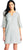 Adrianna Papell - AP1D102205 Striped Scoop A-Line Cocktail Dress In Gray