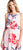 Adrianna Papell - AP1D102288 Floral Bateau A-Line Dress In Pink and Multi-Color