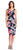 Adrianna Papell - AP1D102314 Floral Straight Across Cocktail Dress In Black and Multi-Color