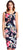 Adrianna Papell - AP1D102314 Floral Straight Across Cocktail Dress In Black and Multi-Color