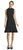 Adrianna Papell - AP1D102497 High Neck Flounce A-Line Dress In Black