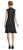 Adrianna Papell - AP1D102497 High Neck Flounce A-Line Dress In Black