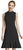 Adrianna Papell - AP1D102497 High Neck Flounce A-Line Dress In Black