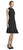 Adrianna Papell - AP1D102497 High Neck Flounce A-Line Dress In Black