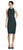 Adrianna Papell - AP1D102617 Cowl High Neck Fitted Cocktail Dress In Green