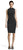 Adrianna Papell - AP1D102742 High Neck Crepe Cocktail Dress In Black