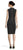 Adrianna Papell - AP1D102742 High Neck Crepe Cocktail Dress In Black