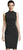 Adrianna Papell - AP1D102742 High Neck Crepe Cocktail Dress In Black