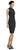Adrianna Papell - AP1D102742 High Neck Crepe Cocktail Dress In Black