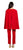 Adrianna Papell - AP1D102917 Crepe Formal Jumpsuit with Cape In Red