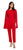 Adrianna Papell - AP1D102917 Crepe Formal Jumpsuit with Cape In Red