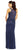 Adrianna Papell - Beaded mermaid dress with sheer back AP1E200566 in Blue