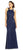 Adrianna Papell - Beaded mermaid dress with sheer back AP1E200566 in Blue