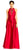 Adrianna Papell - AP1E200593 Bejeweled Front Halter Mikado A-line Gown in Red