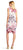 Adrianna Papell - AP1E200680 Sleeveless Floral Sheath Dress in White and Pink