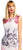 Adrianna Papell - AP1E200680 Sleeveless Floral Sheath Dress in White and Pink