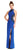 Adrianna Papell - Halter Neck Sheath Dress AP1E200688 in Blue