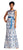 Adrianna Papell - AP1E200785 Embroidered Jewel Sheath Dress in Blue and Neutral