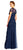 Adrianna Papell - AP1E200980 Embellished Illusion Bateau Sheath Dress in Blue
