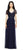 Adrianna Papell - AP1E201086 Bedazzled V-neck A-line Dress in Blue